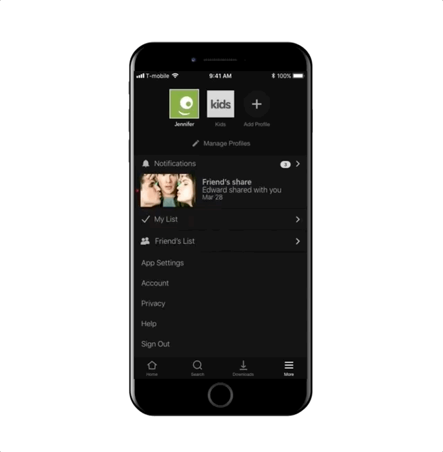 Share notification