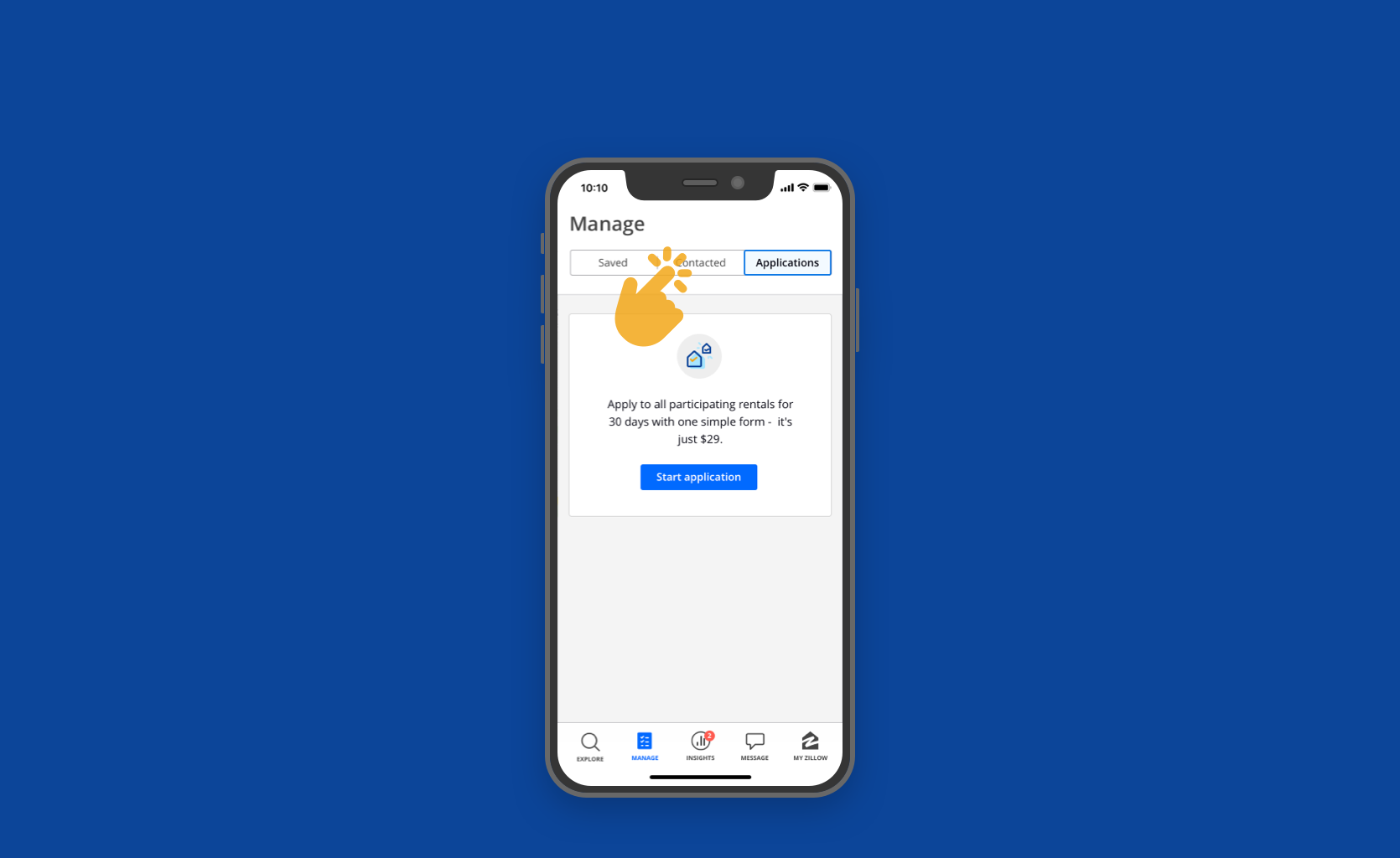 ⨳ She decides to sign into to the app as she has used Zillow before.